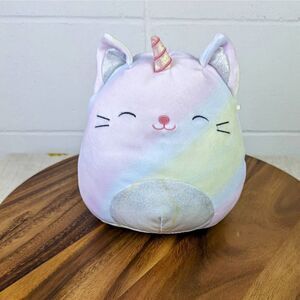 Squishmallow Cali the Rainbow Caticorn Official Kellytoy Plush 8”